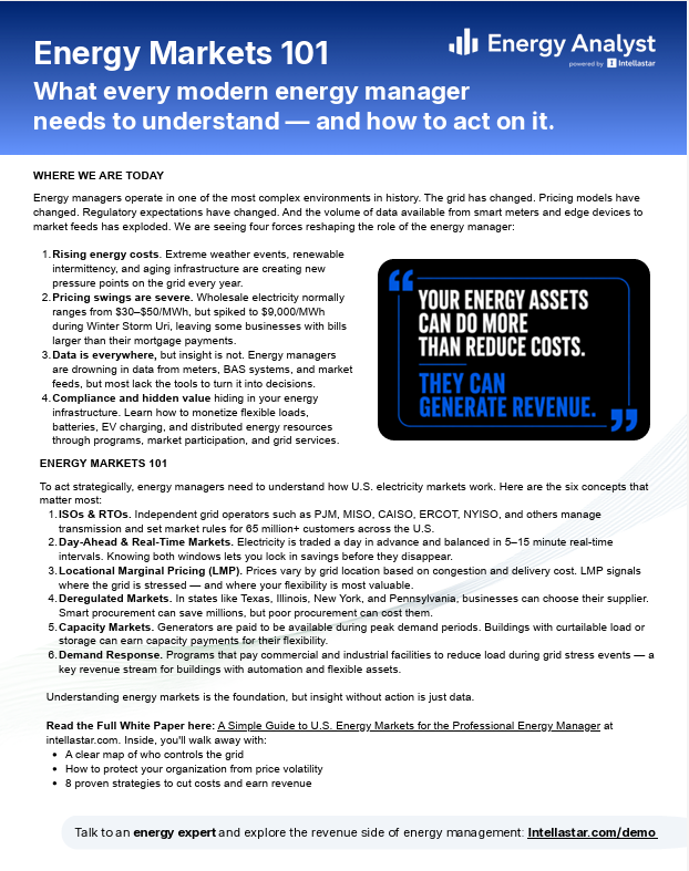 U.S. Energy Markets 101 — Intellastar